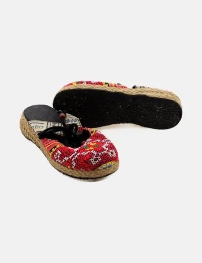 NoName Zueco multicolor estampado