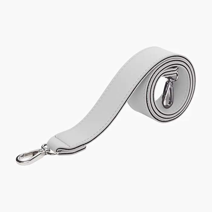 Nueva bandolera ajustable ancha de tejido de goma blanca