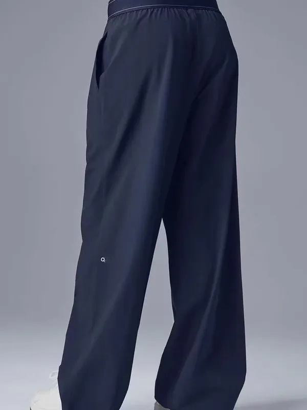 Nuevos pantalones informales de pierna recta de yoga para mujer con cintura caliente para deportes al aire libre pantalones de p