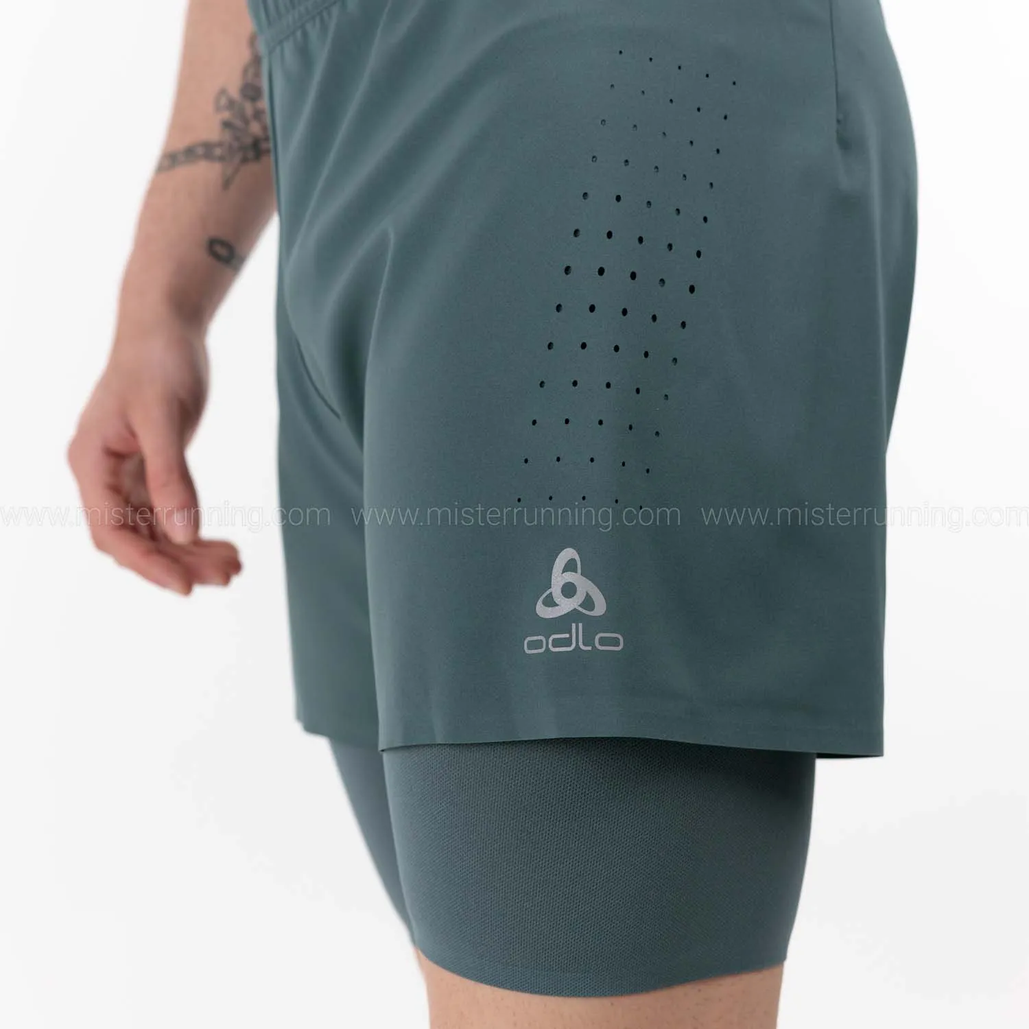 Odlo Zeroweight 2 In 1 5in Shorts