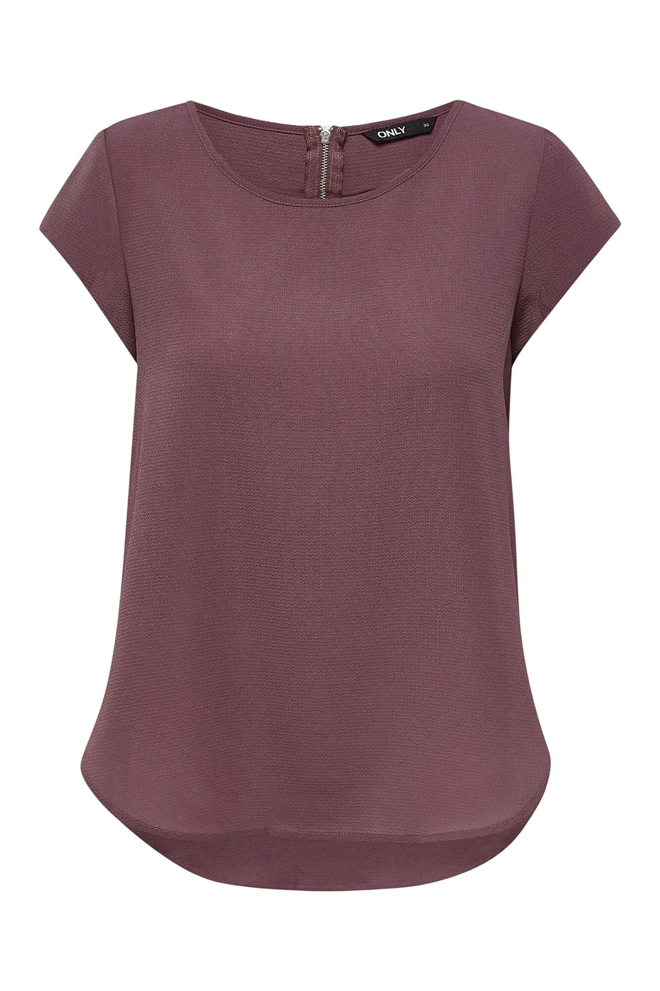 Only Camiseta lisa fluida
