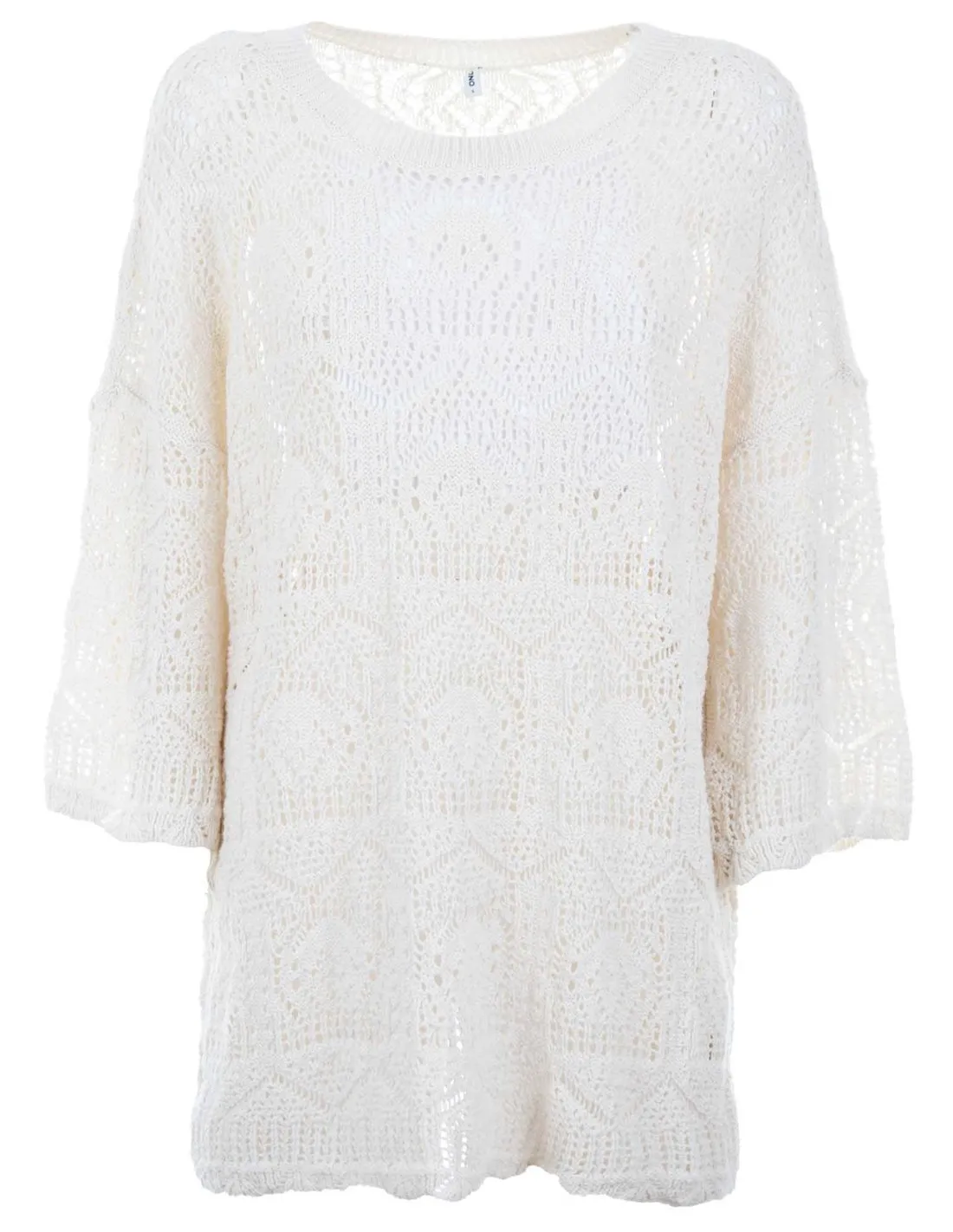 ONLY  JERSEY BLANCO ROTO ONLBEACHIE LIFE 15291566 MUJER