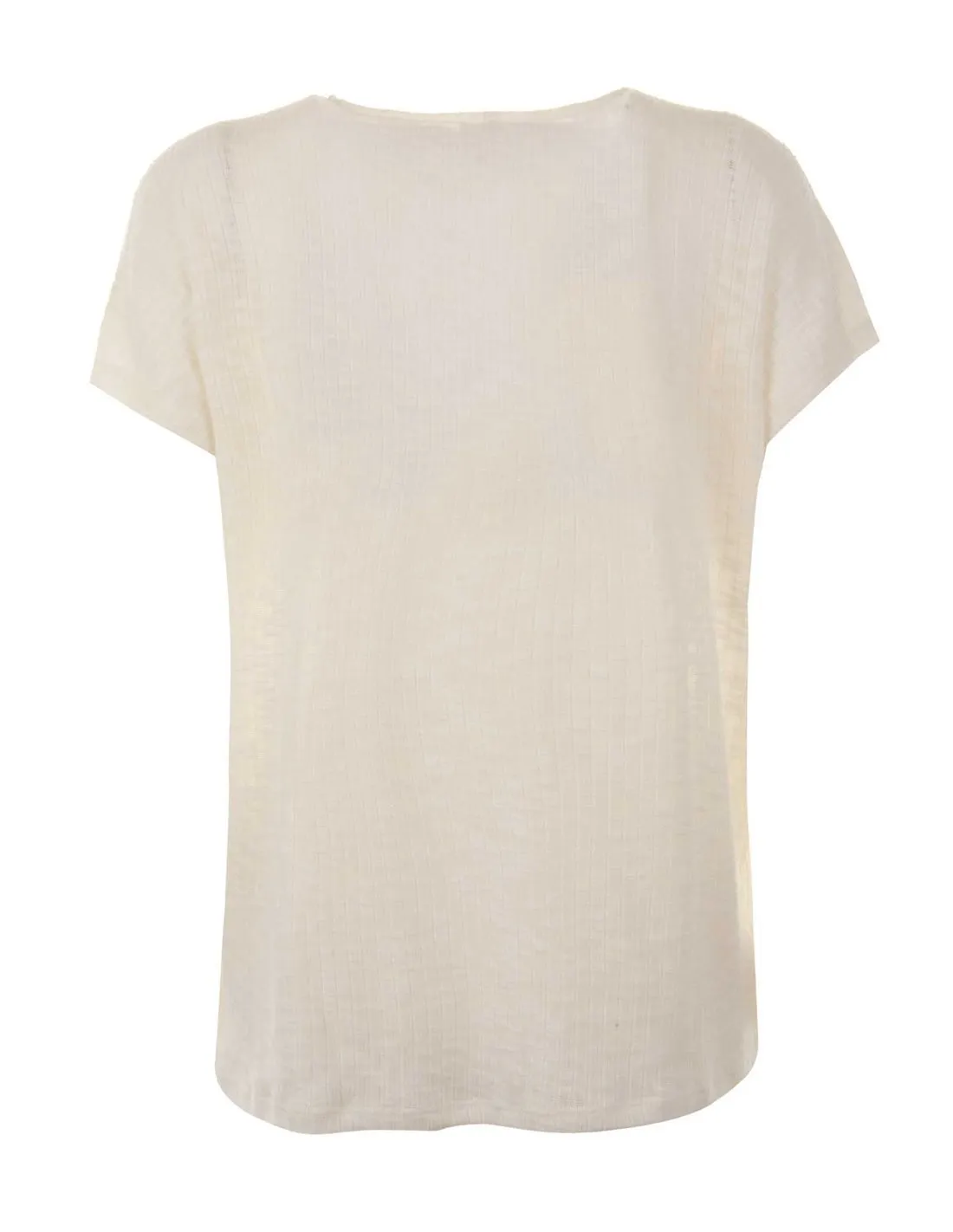 ONLY  TOP BLANCO ROTO ONLMILA V NECK 15330629 MUJER