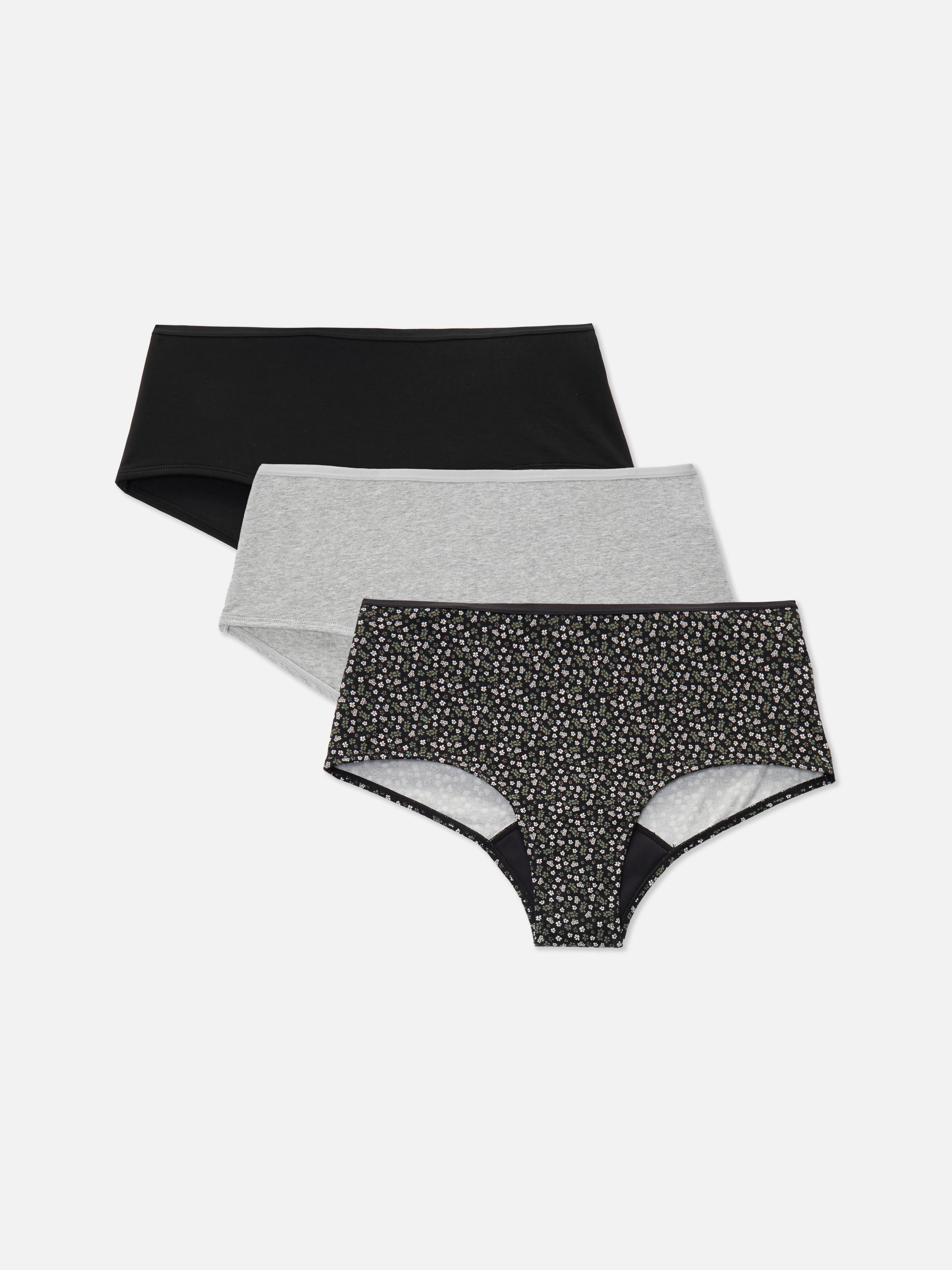 Pack de 3 braguitas menstruales de talle bajo