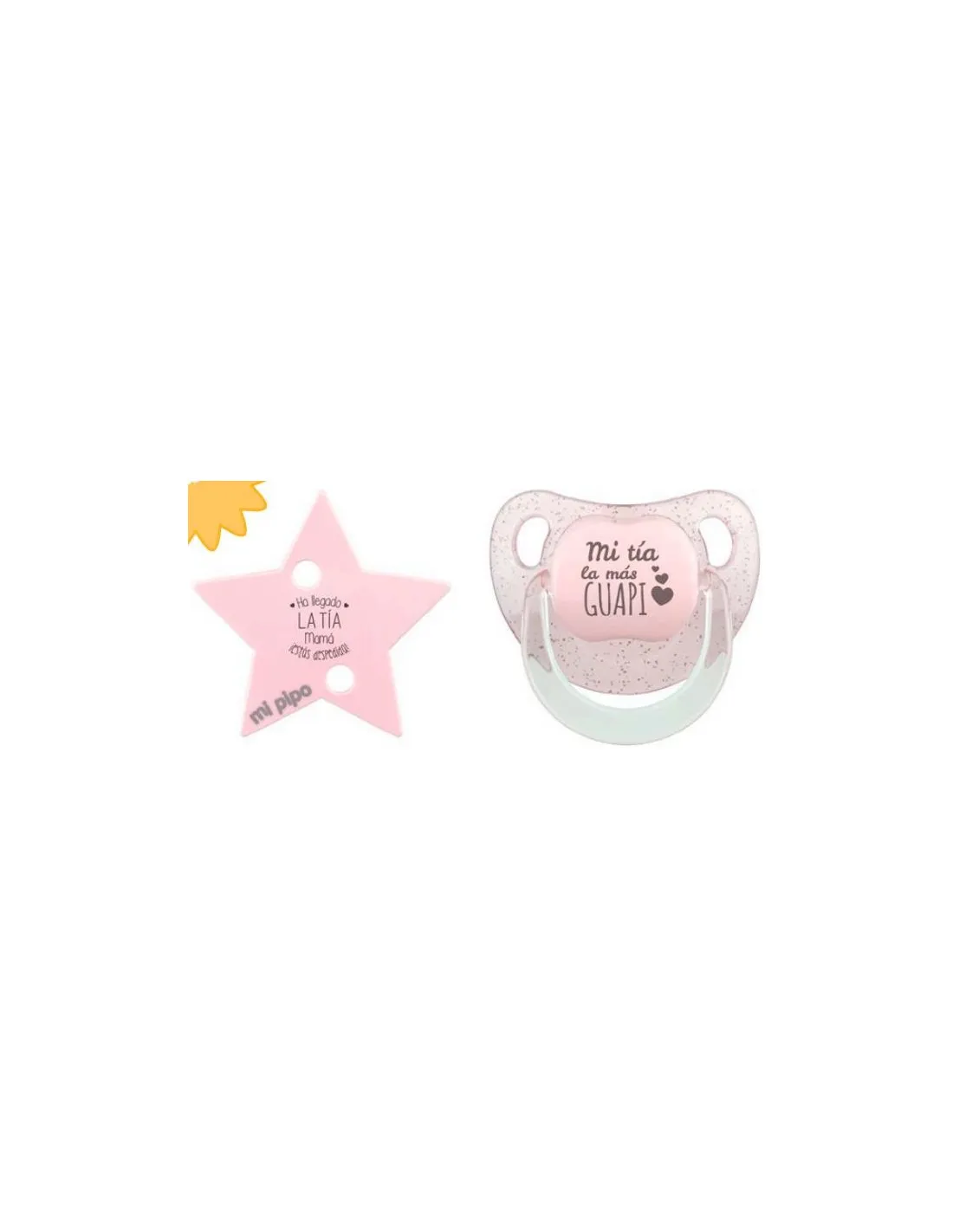 Pack Dúo Glitter Estrella Rosa de Mi Pipo