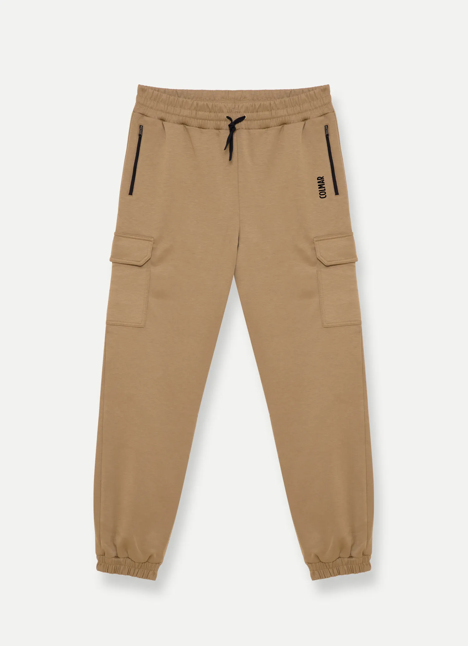 Pantalón cargo de interlock elástico