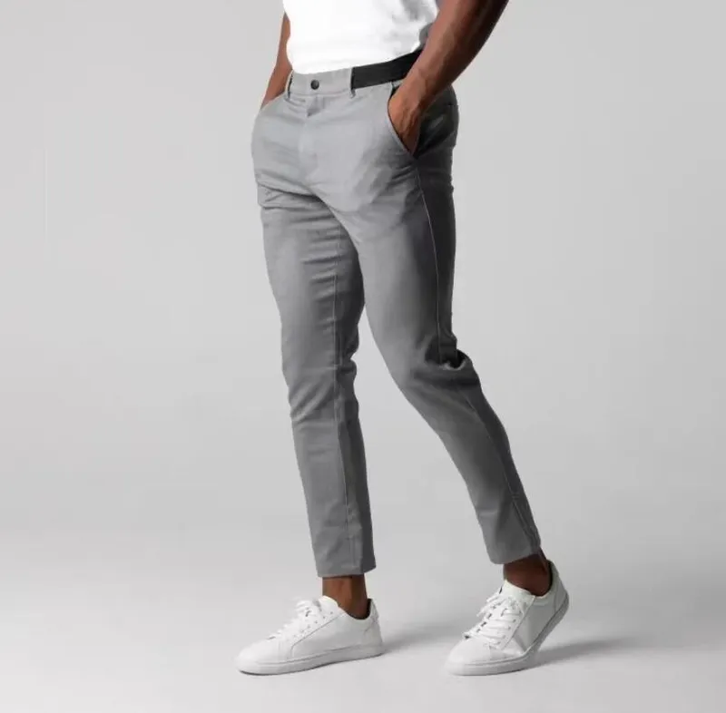 Pantalones de fitness para hombres Leggings de deportes al aire libre Fashion Casual elástico algado y elástico pantalones apret