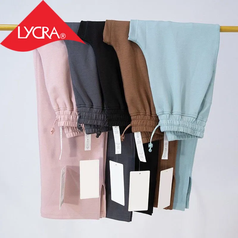 Pantalones Softstreme de Yoga para mujeres Tabla de jogger de tela recta de la cintura suave de la cintura
