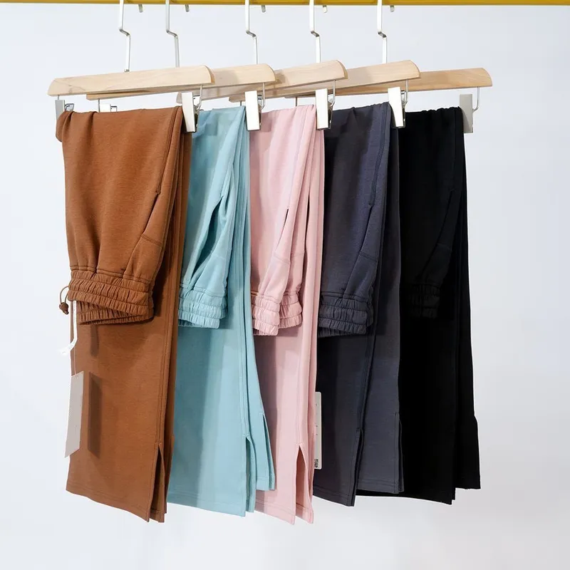 Pantalones Softstreme de Yoga para mujeres Tabla de jogger de tela recta de la cintura suave de la cintura