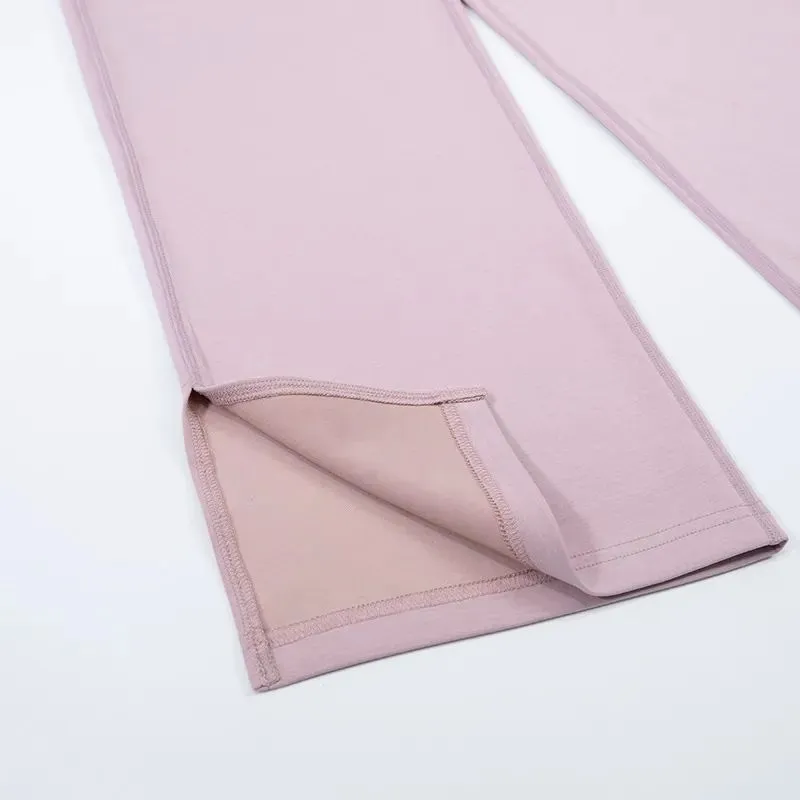 Pantalones Softstreme de Yoga para mujeres Tabla de jogger de tela recta de la cintura suave de la cintura