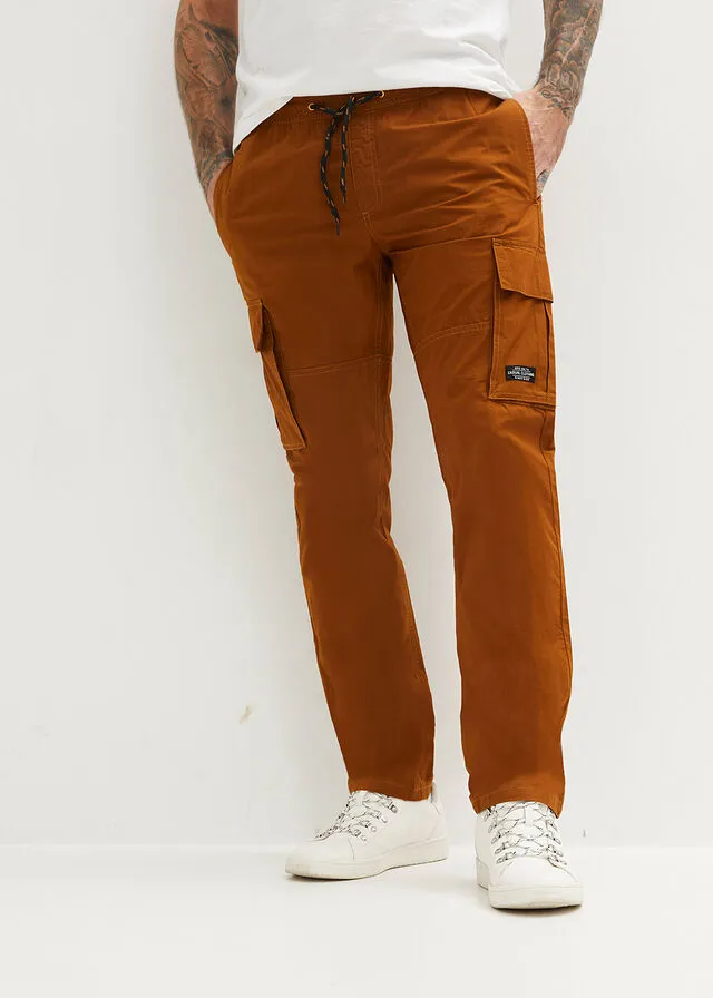 Pantalón con cinturilla elástica Avellana