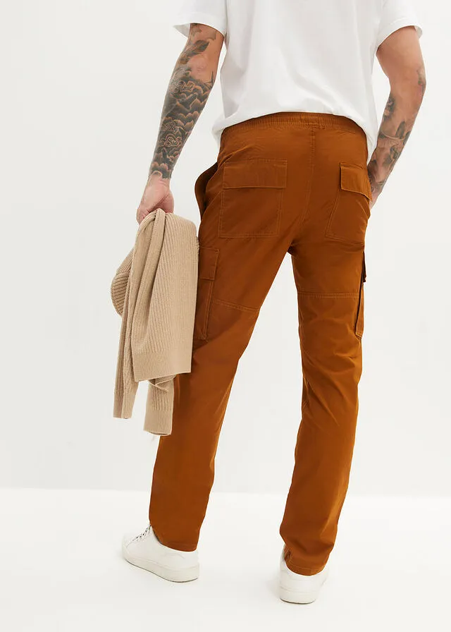 Pantalón con cinturilla elástica Avellana