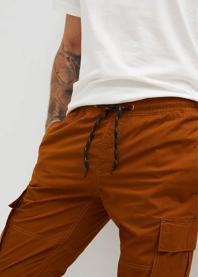 Pantalón con cinturilla elástica Avellana