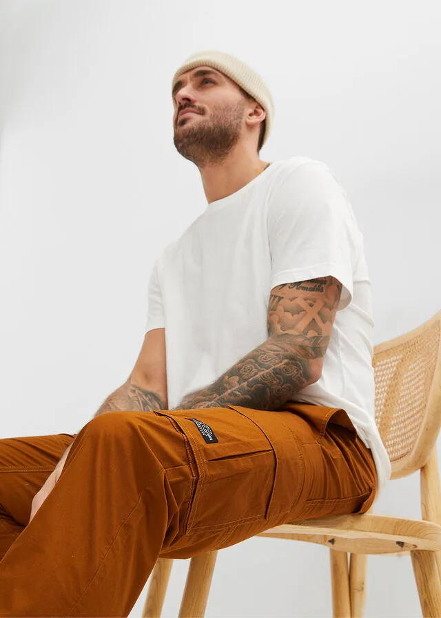 Pantalón con cinturilla elástica Avellana