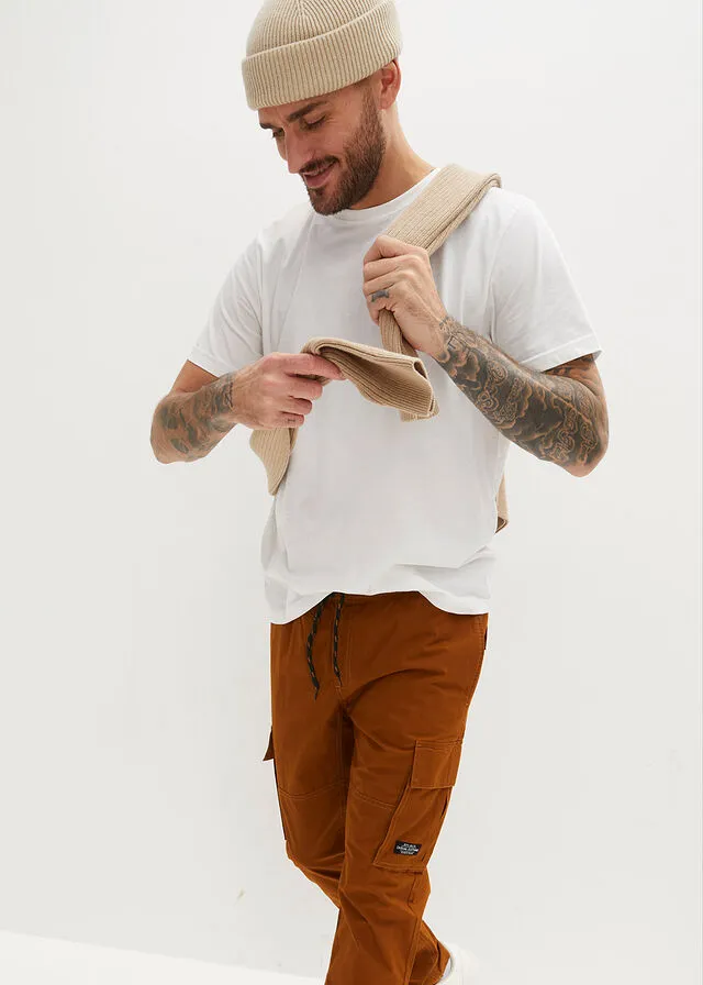 Pantalón con cinturilla elástica Avellana