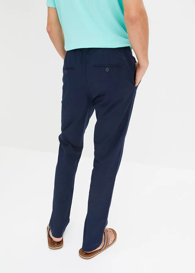 Pantalón con cinturilla elástica Azul marino