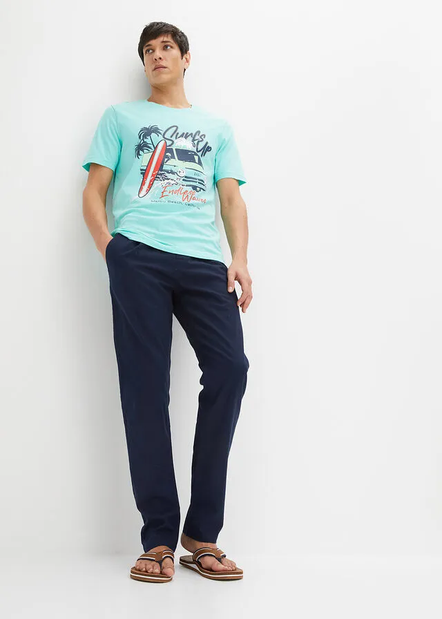 Pantalón con cinturilla elástica Azul marino