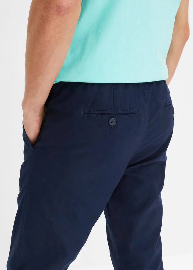 Pantalón con cinturilla elástica Azul marino