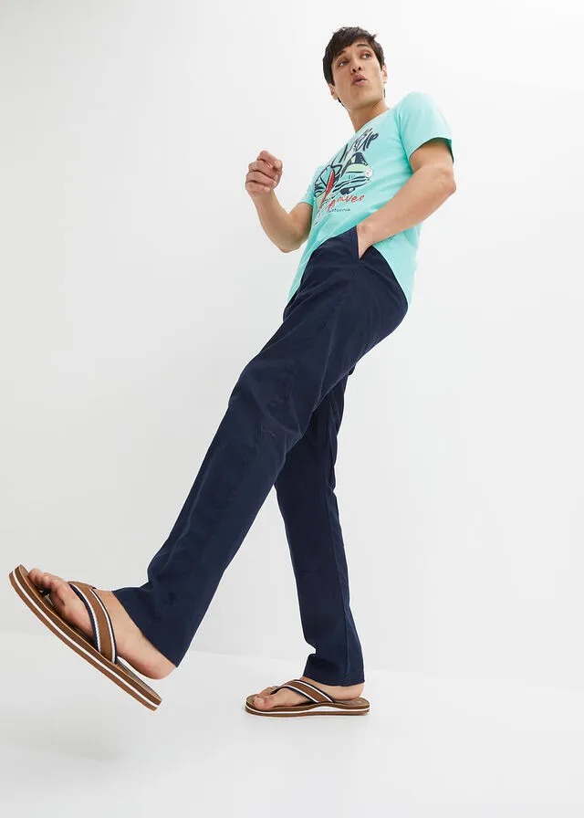 Pantalón con cinturilla elástica Azul marino