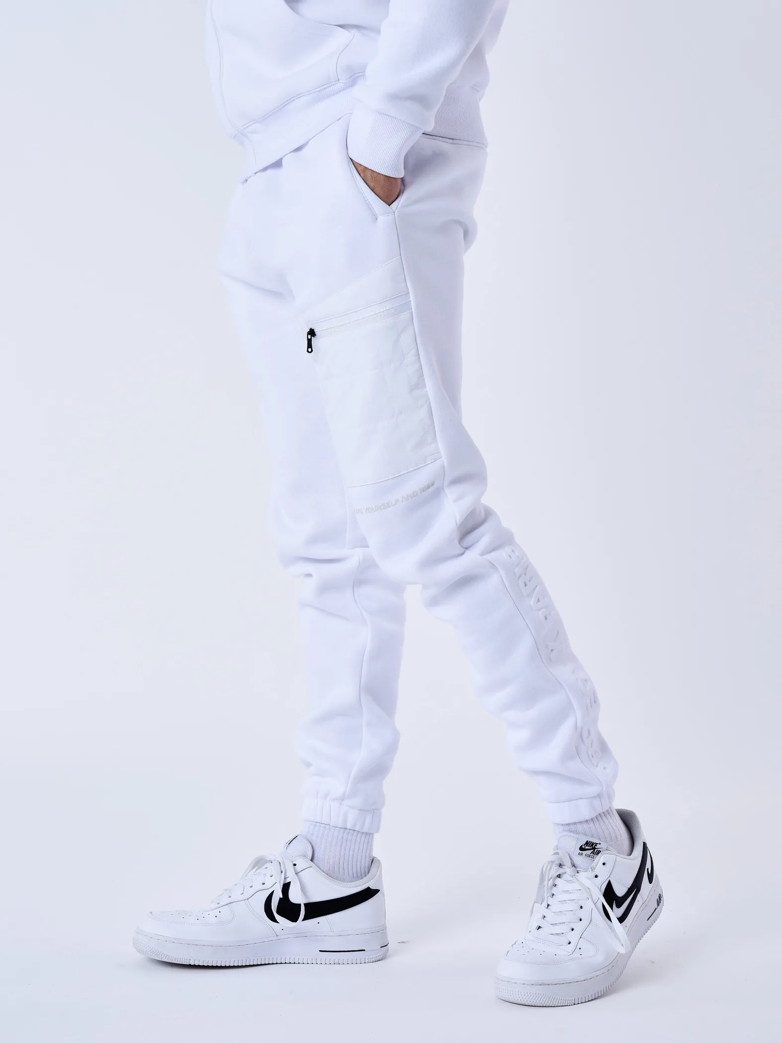 Pantalón de jogging con inserción bimaterial