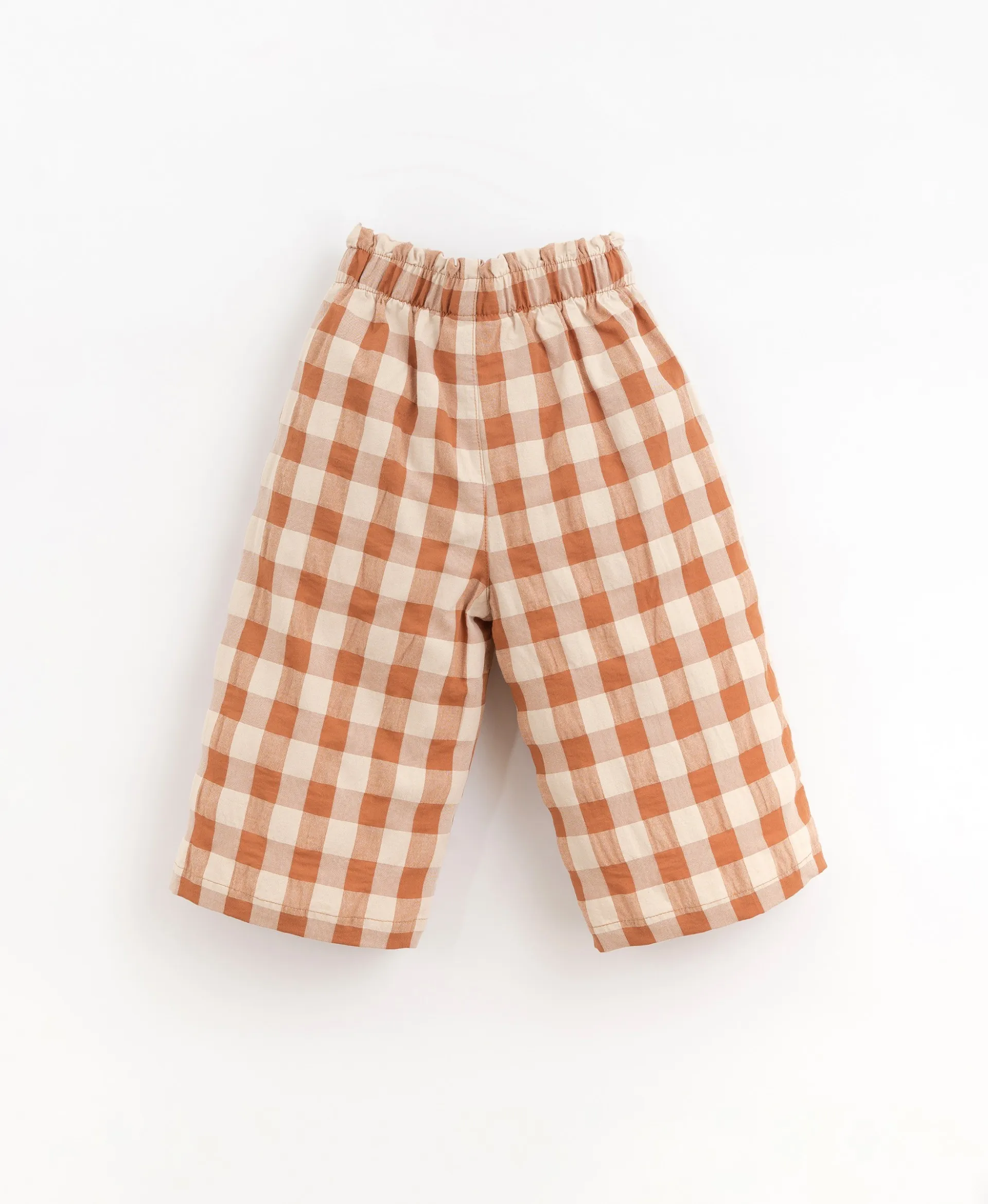 Pantalón de tela con estampado vichy | Organic Care