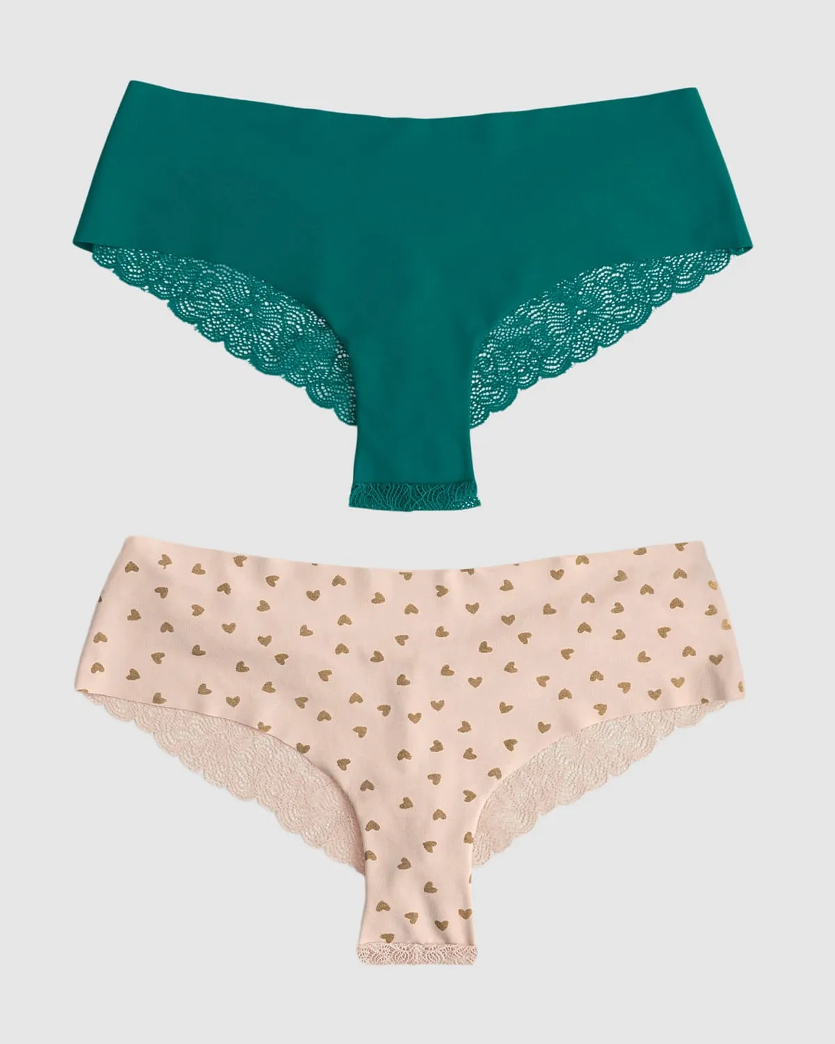Paquetes x 2 panties cacheteros con encaje