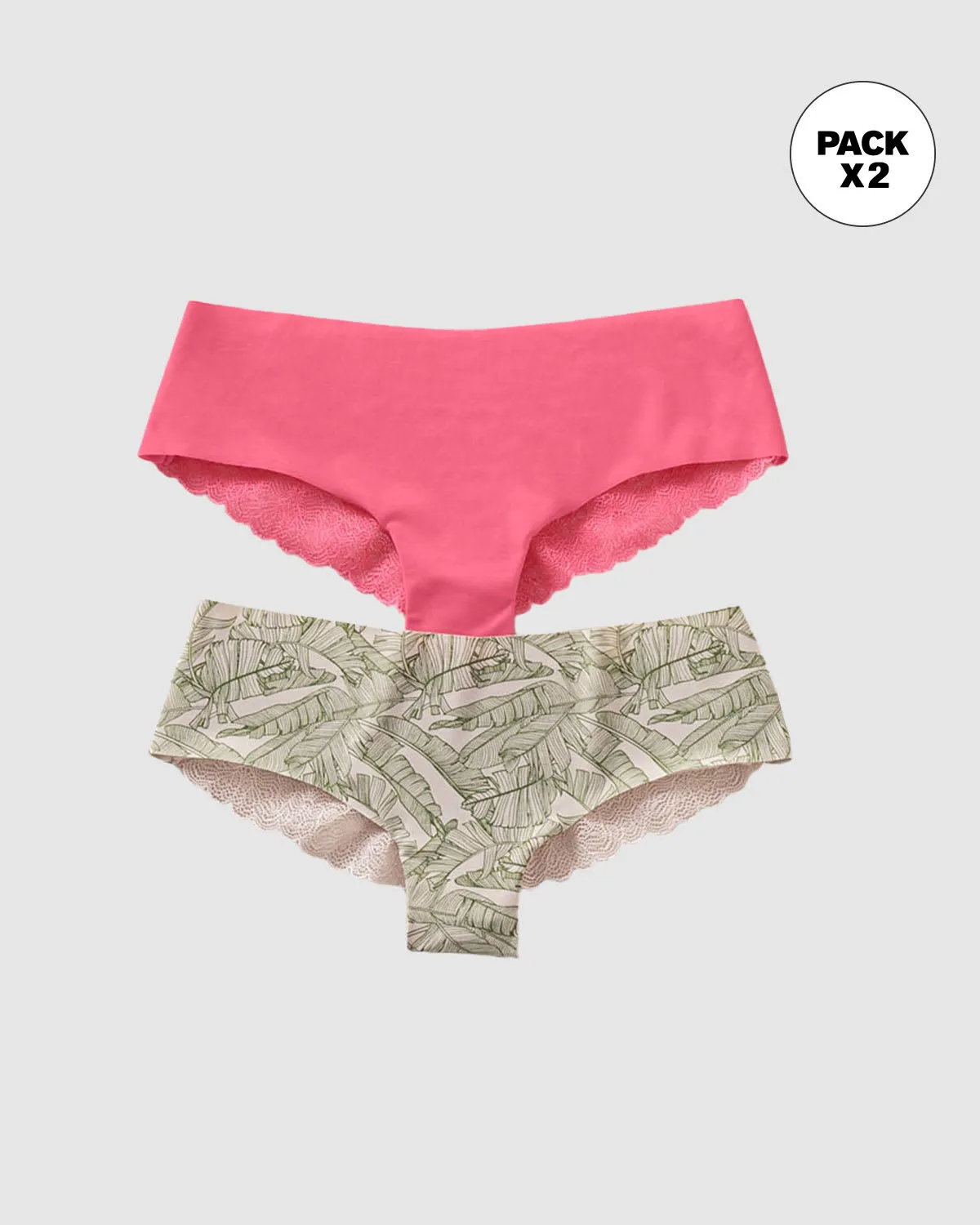 Paquetes x 2 panties cacheteros con encaje