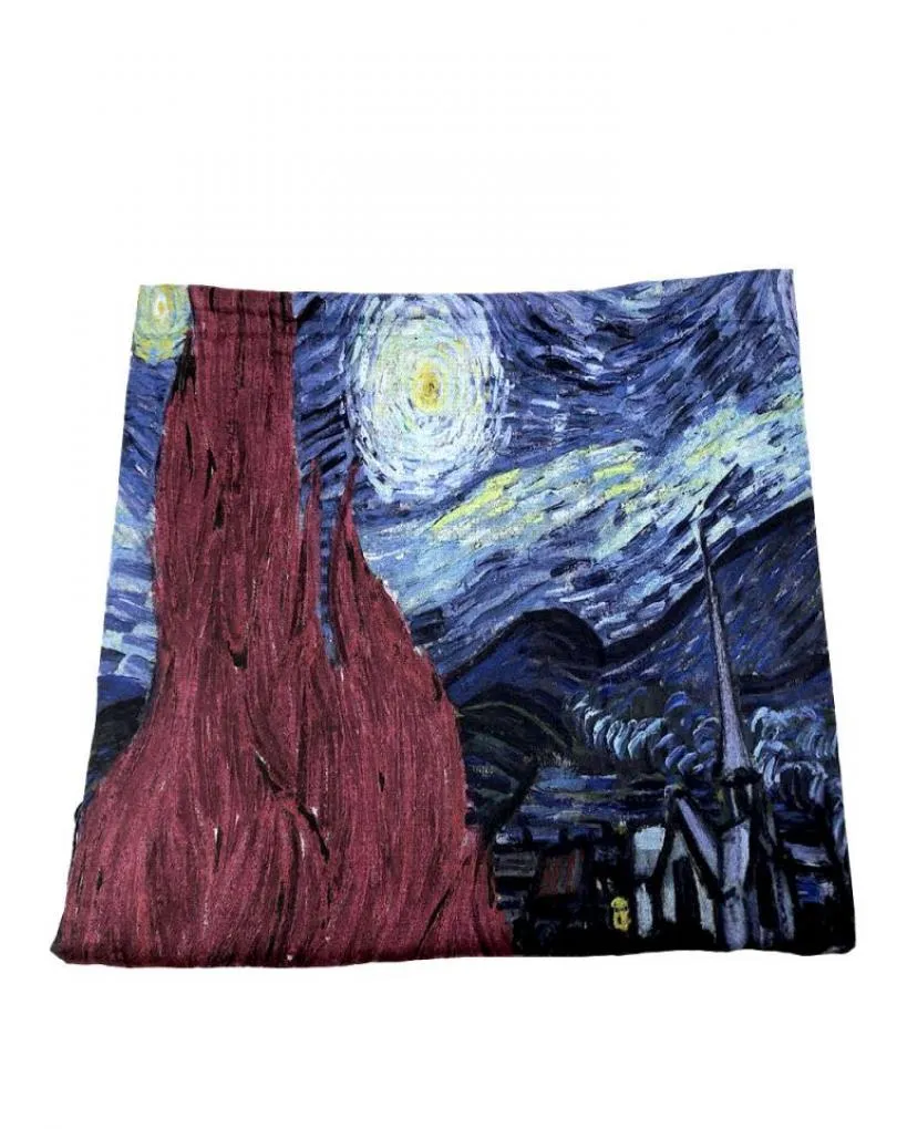 PAÑUELOS AZULES TEXTURA FINA INSPIRADOS EN PINTURAS NOCHE