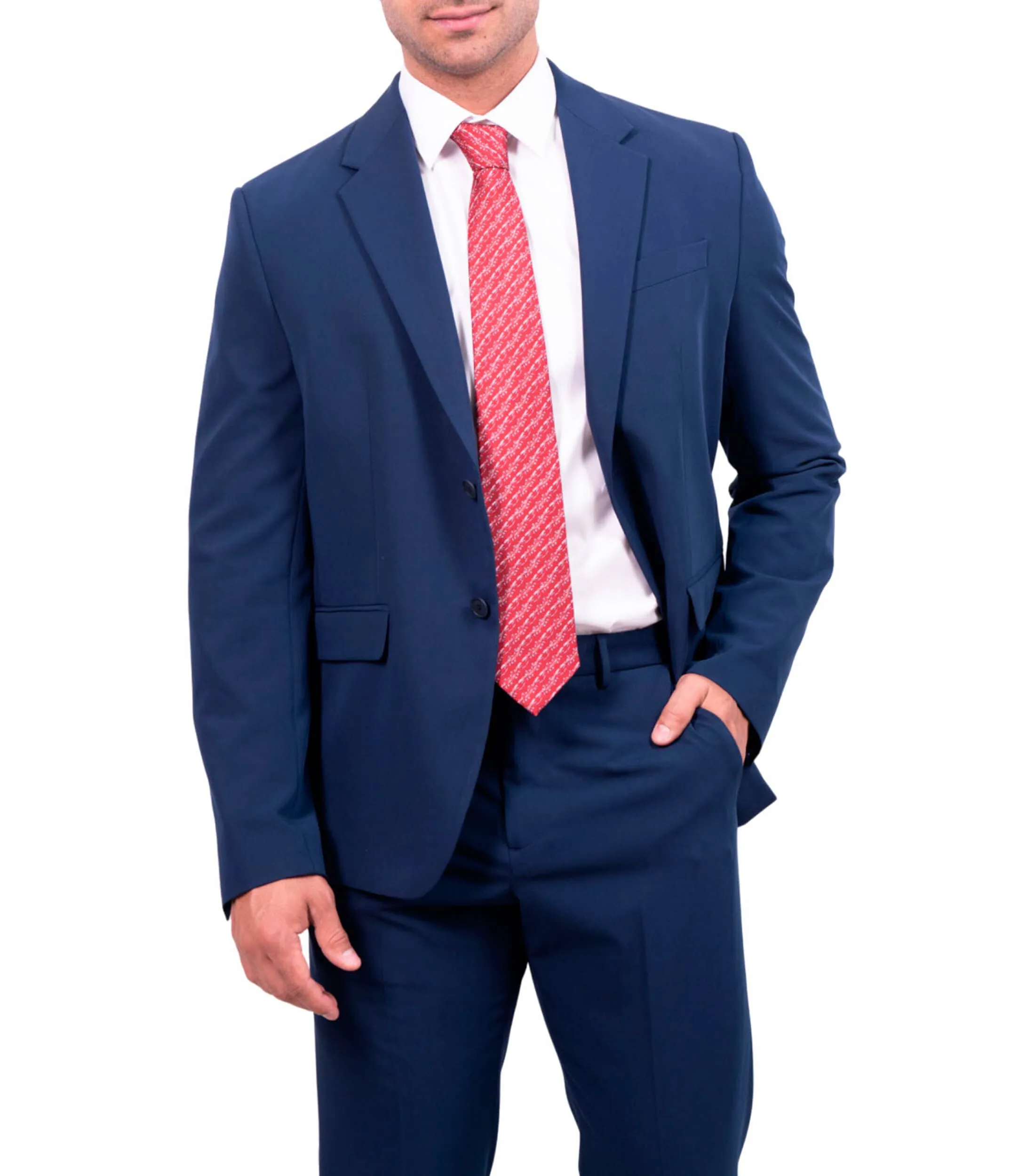 Pineda Covalin Corbata ancha de seda roja Quetzalcóatl