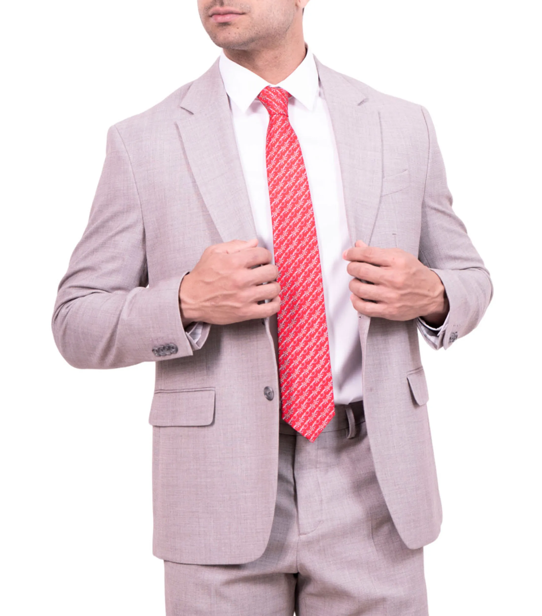 Pineda Covalin Corbata ancha en seda rojo quemado estampada Quetzalcóatl