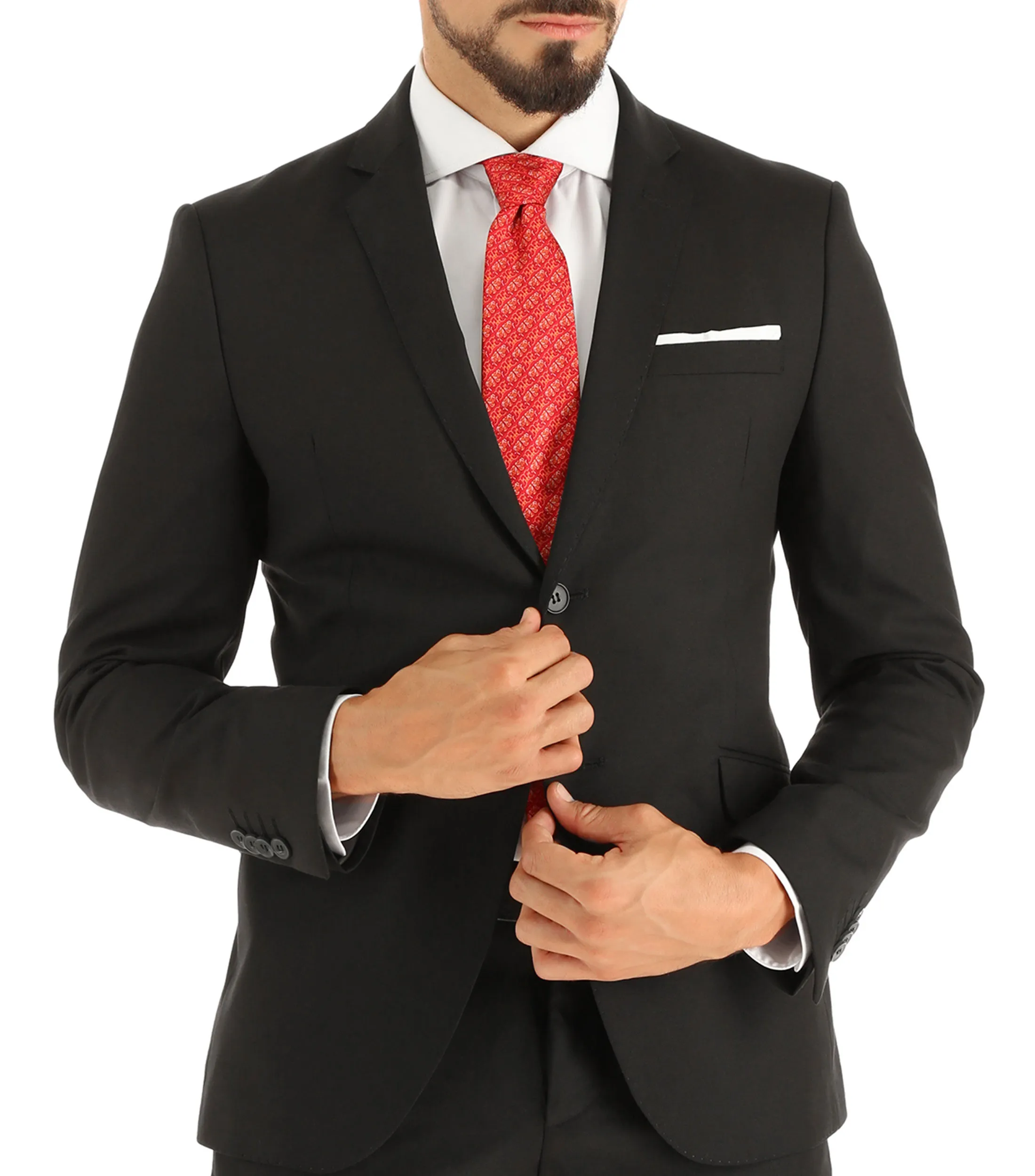 Pineda Covalin Corbata Ancha Rojo Coatlicue