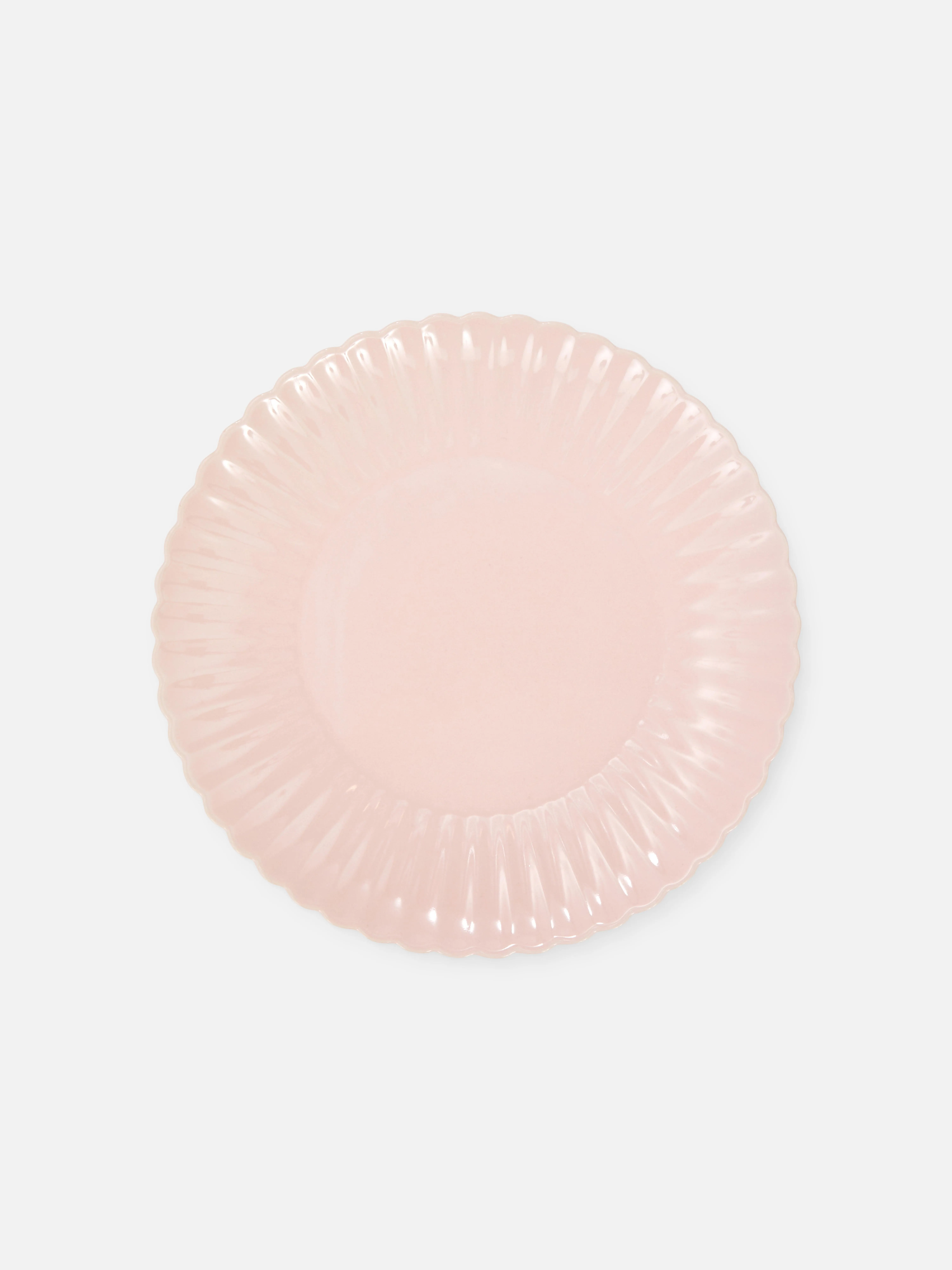 Plato llano con efecto festoneado