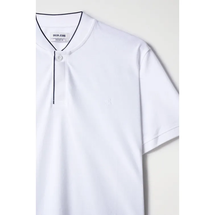 POLO CON CONTRASTE DE COLOR EN EL CUELLO HOMBRE SALSA