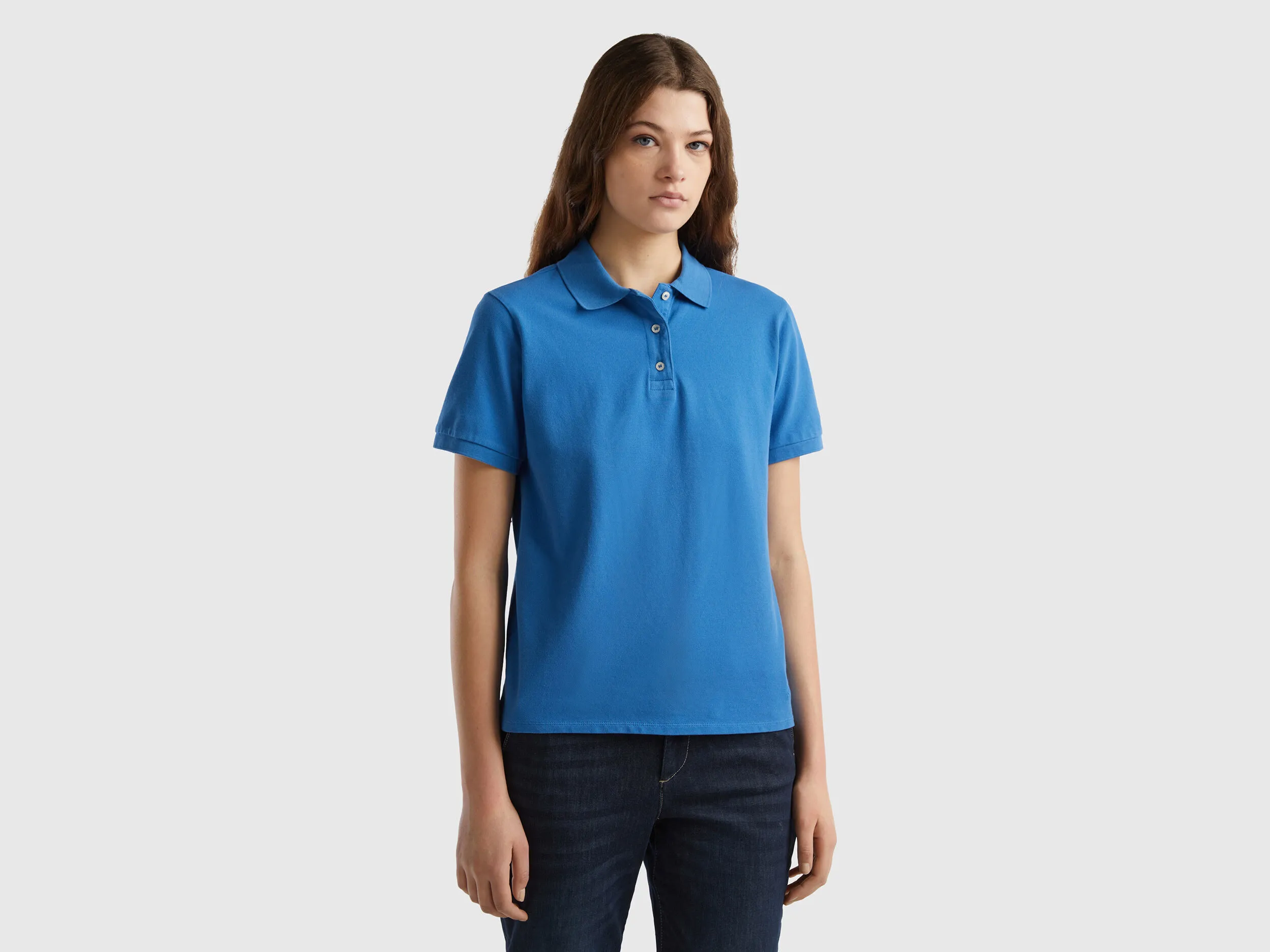 Polo de algodón orgánico elástico