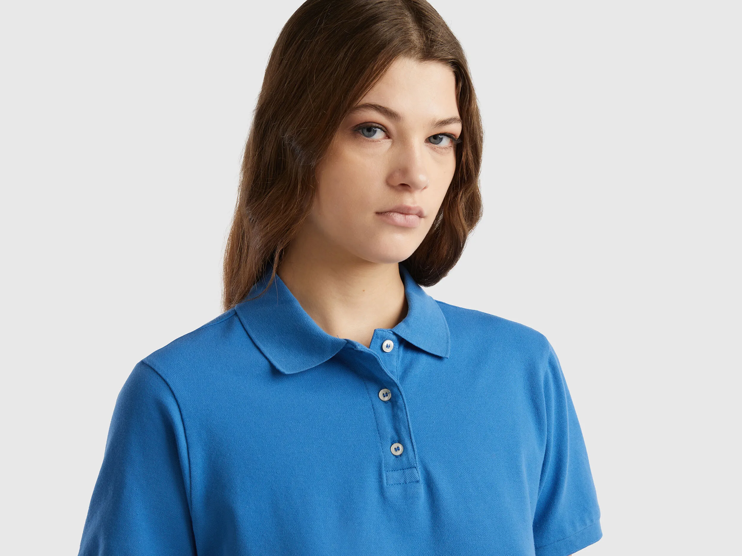Polo de algodón orgánico elástico