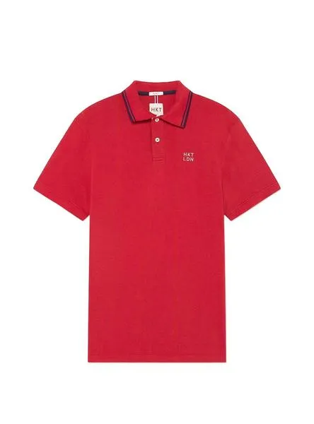 polo hackett contrast rojo para hombre
