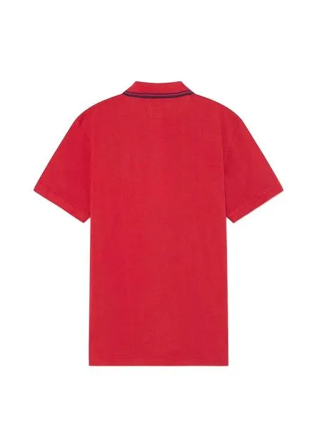 polo hackett contrast rojo para hombre
