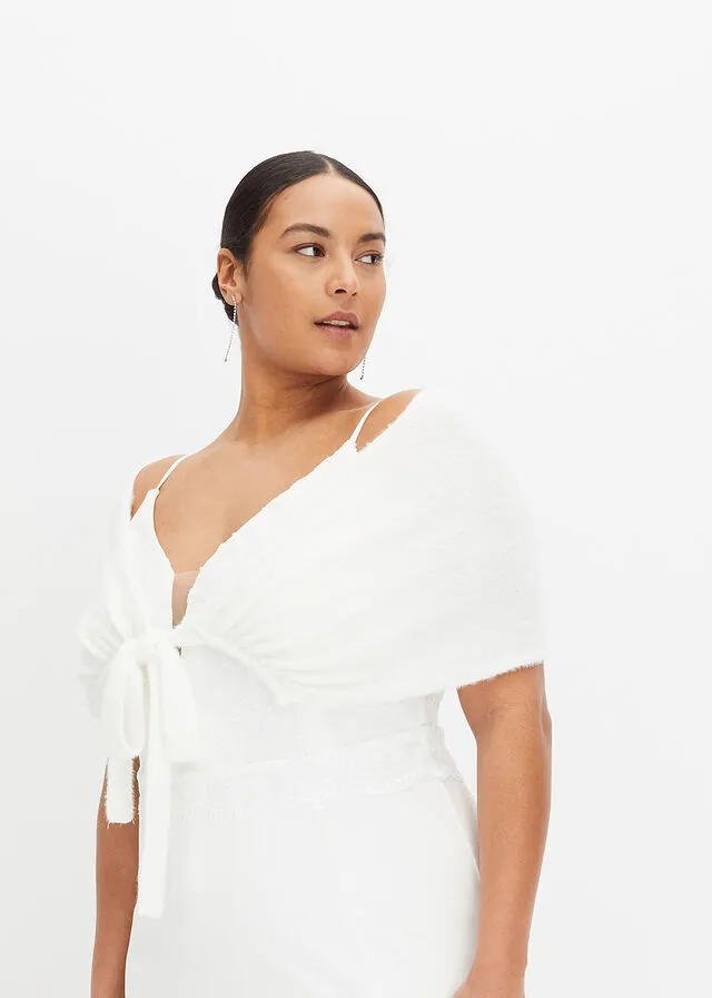 Poncho Blanco lana