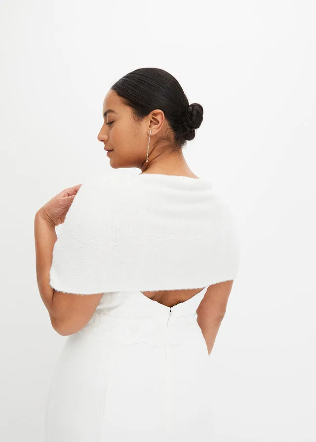 Poncho Blanco lana