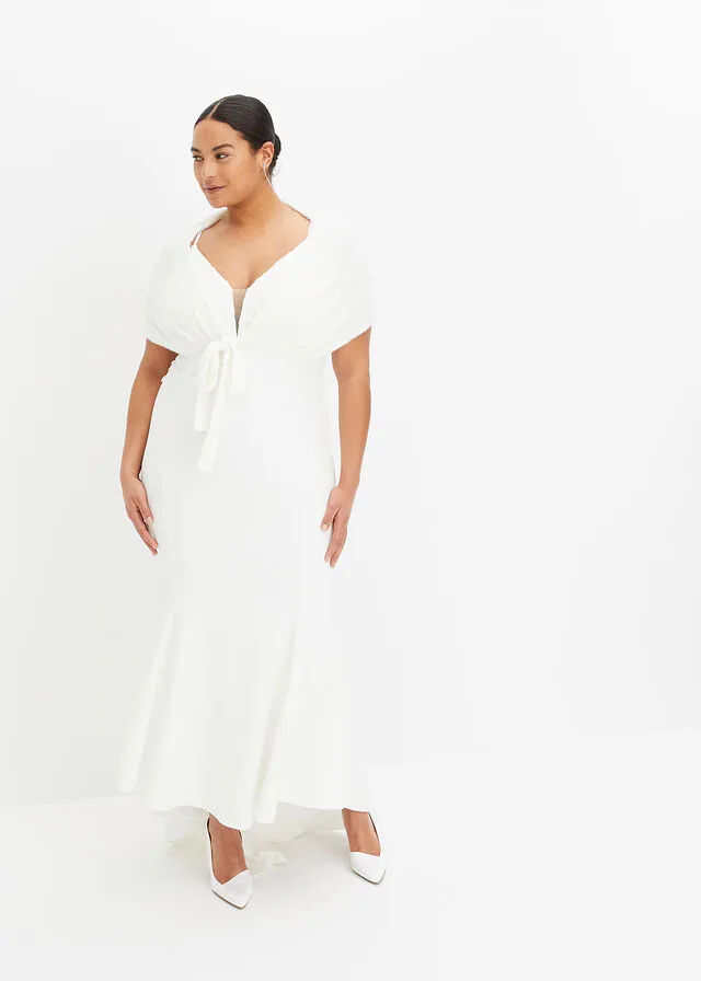 Poncho Blanco lana