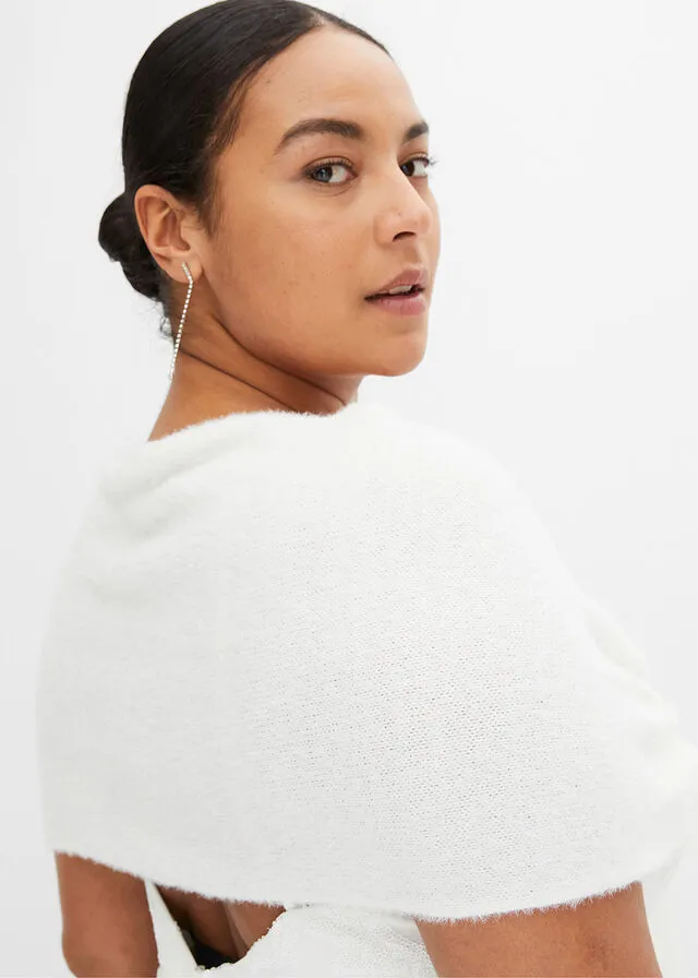 Poncho Blanco lana