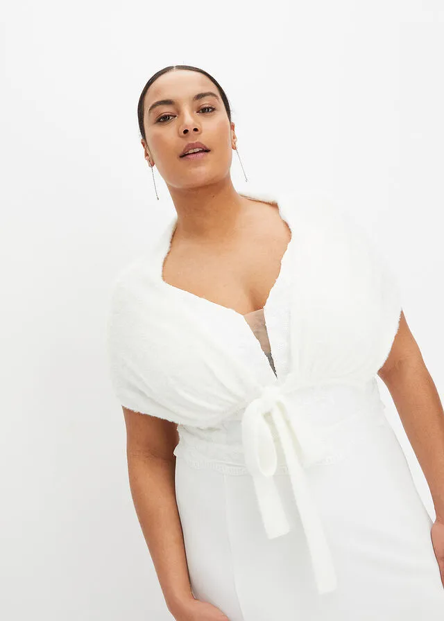 Poncho Blanco lana