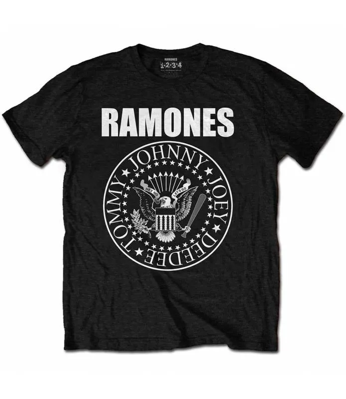 RAMONES Logo Clásico Camiseta Licencia Oficial Chico  Men Tee RATS01MB