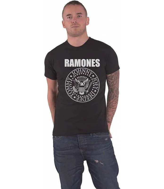 RAMONES Logo Clásico Camiseta Licencia Oficial Chico  Men Tee RATS01MB