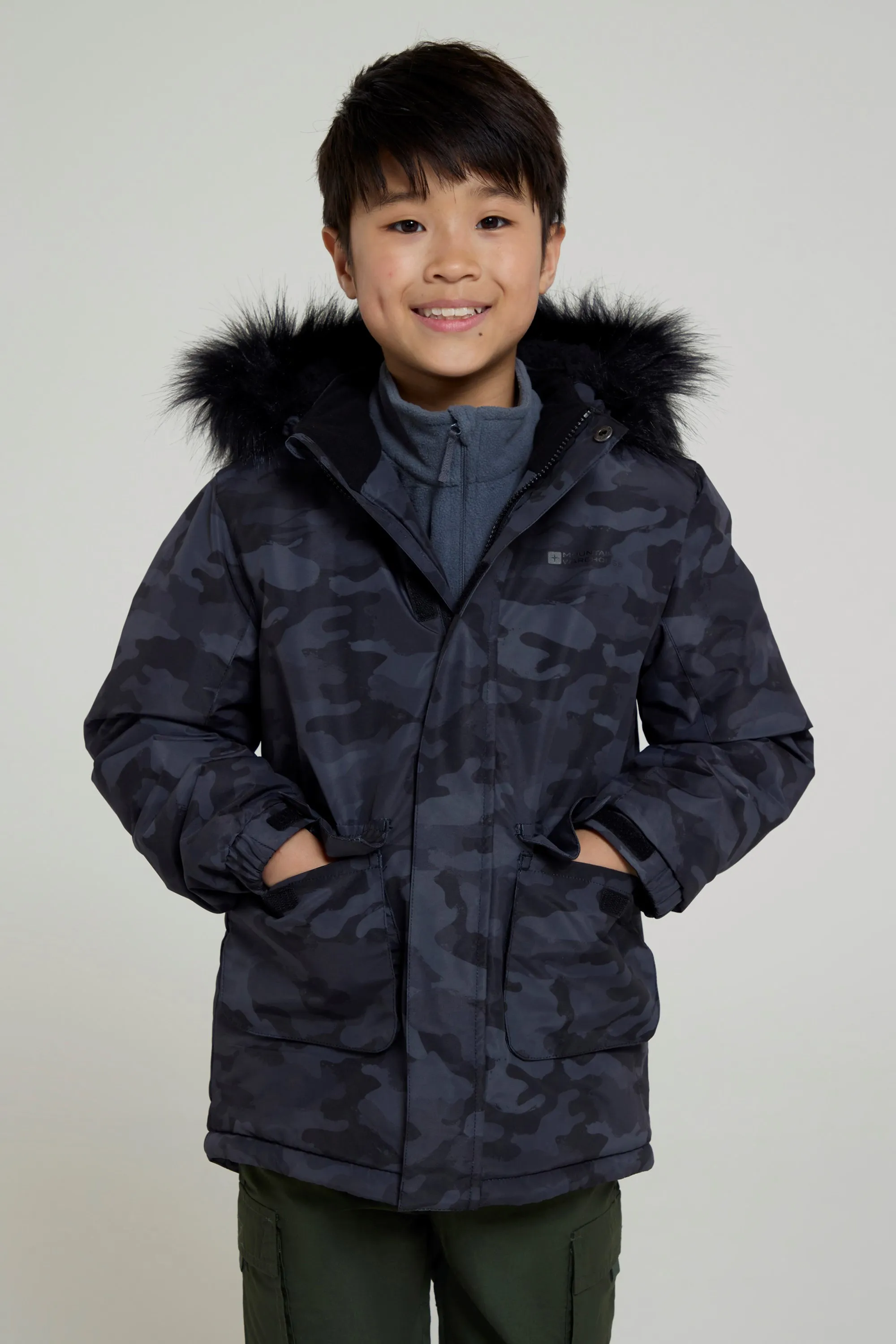 Ranger chaqueta infantil estampada resistente al agua