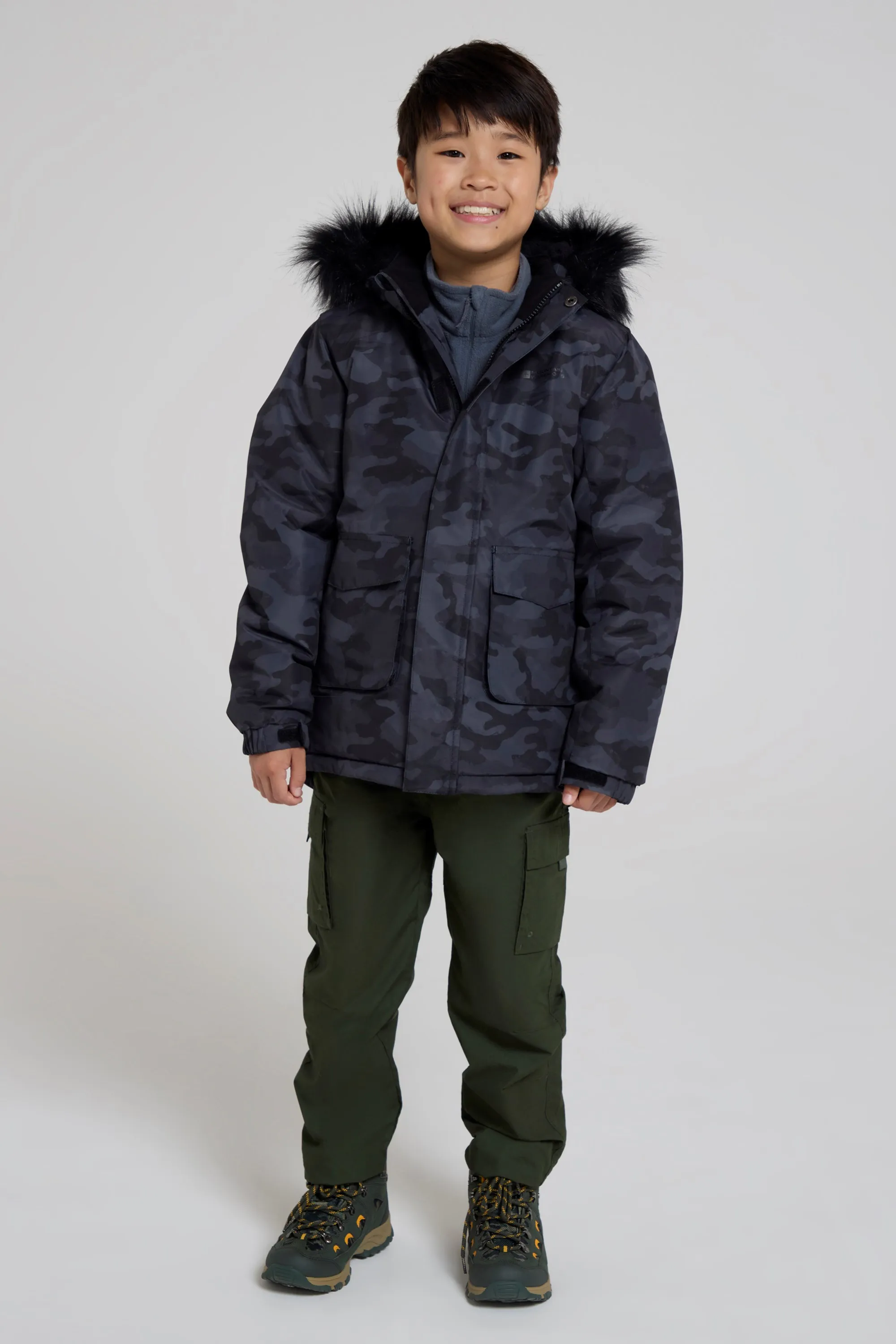 Ranger chaqueta infantil estampada resistente al agua