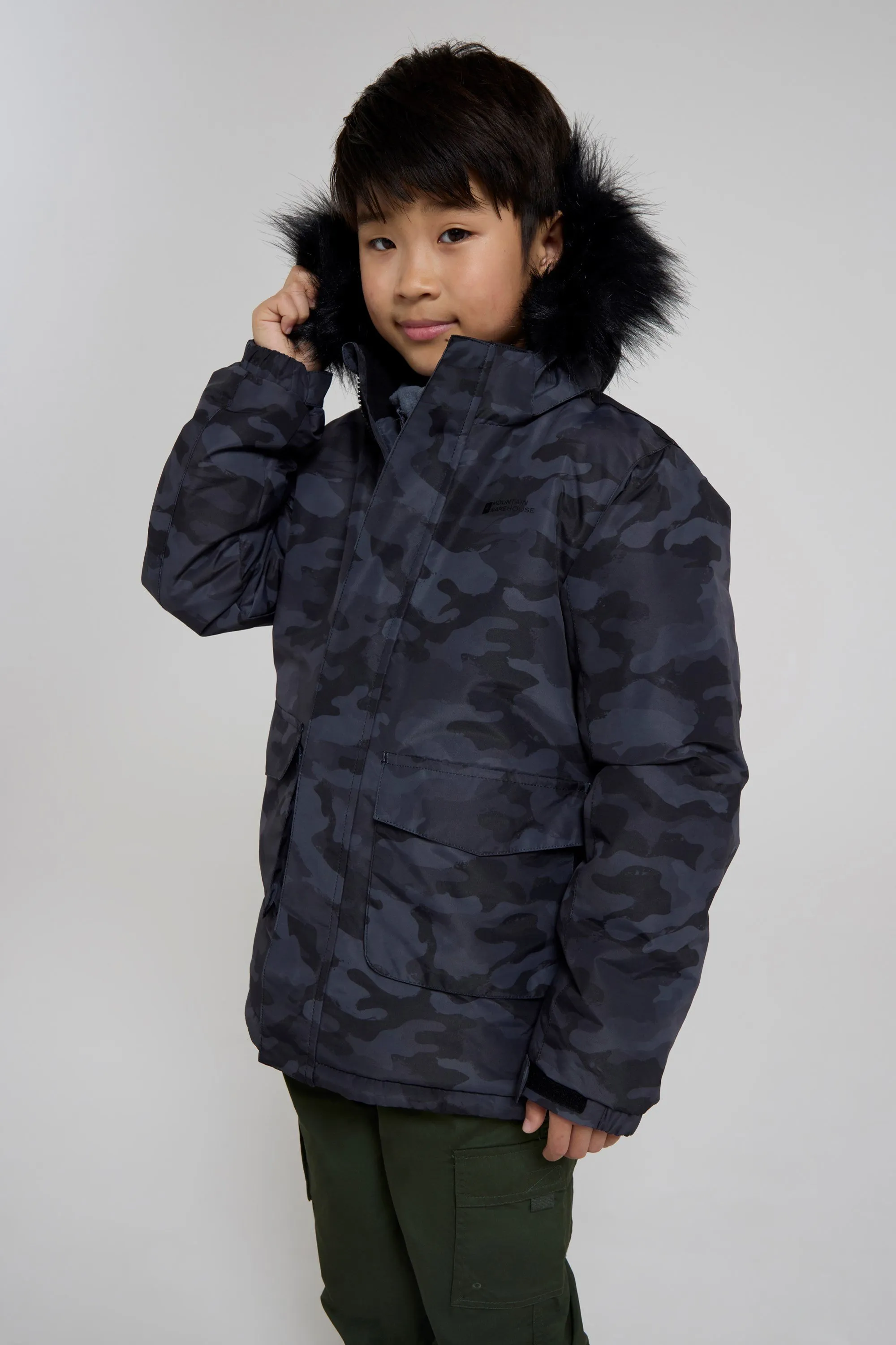 Ranger chaqueta infantil estampada resistente al agua