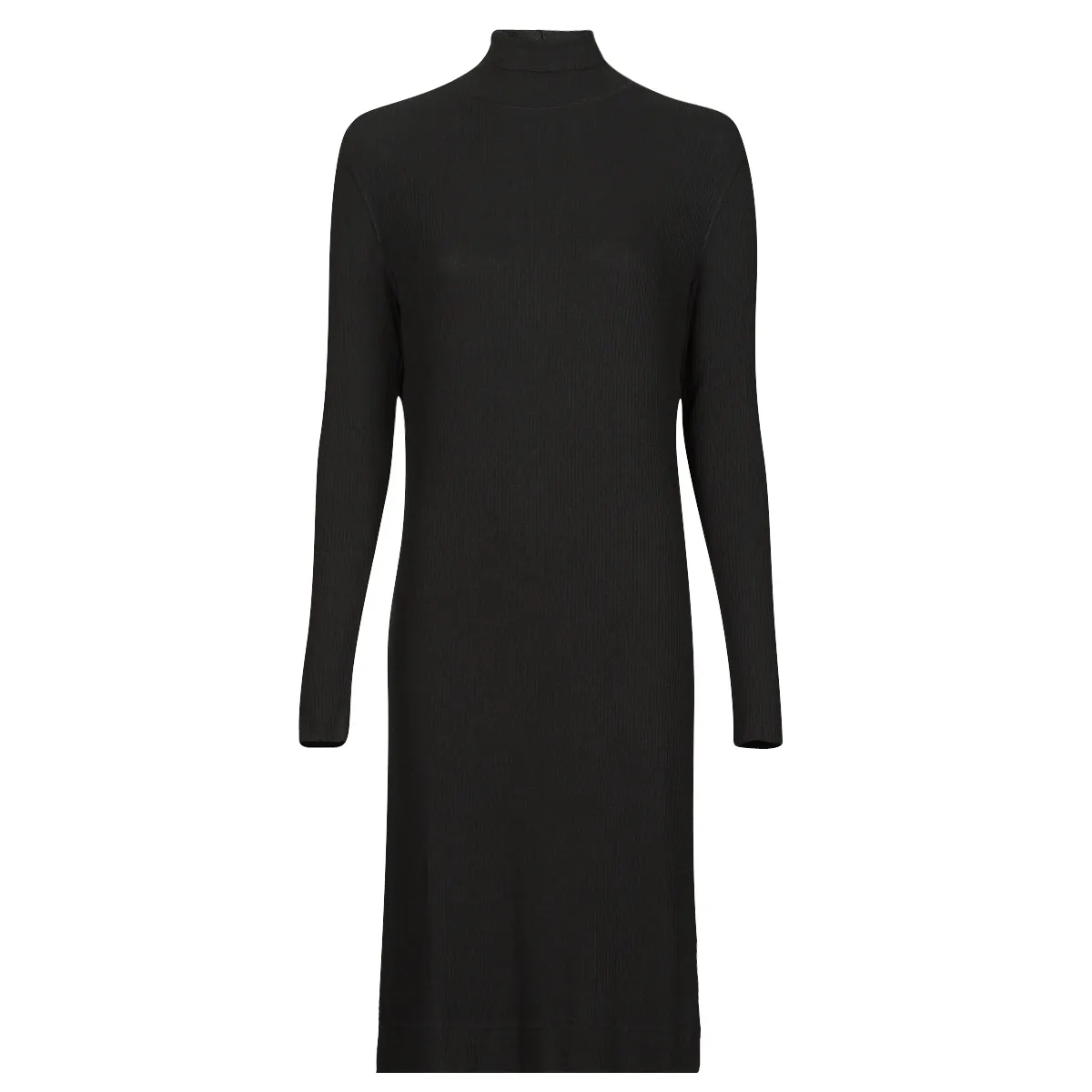 RIB MOCK SLIM DRESS