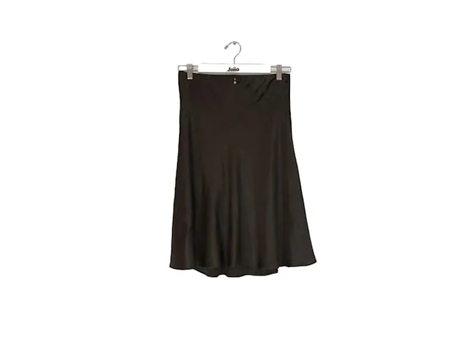 Roberto Cavalli falda de seda Caqui 