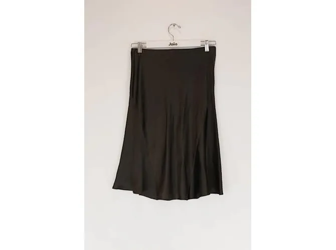 Roberto Cavalli falda de seda Caqui 